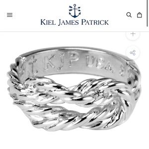 Kiel James Patrick Silver Braided Ring